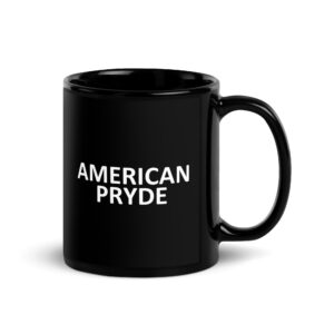 American Pryde Black Glossy Mug